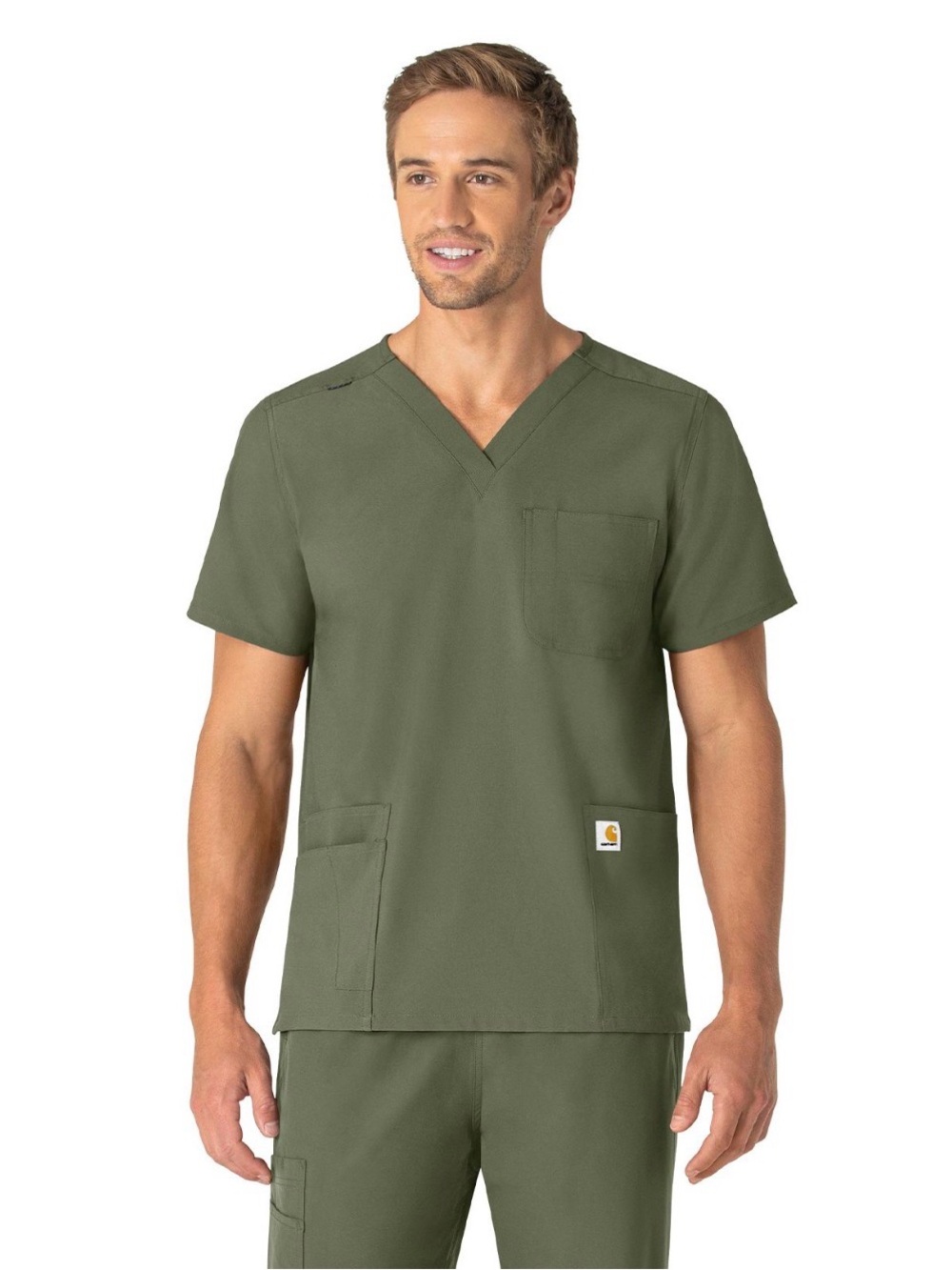 Carhartt Unisex V-Neck 6 Pocket Scrub Top M & Pants L